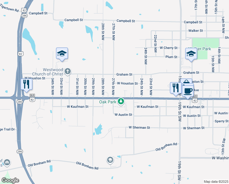 map of restaurants, bars, coffee shops, grocery stores, and more near 50 27th Street Northwest in Paris