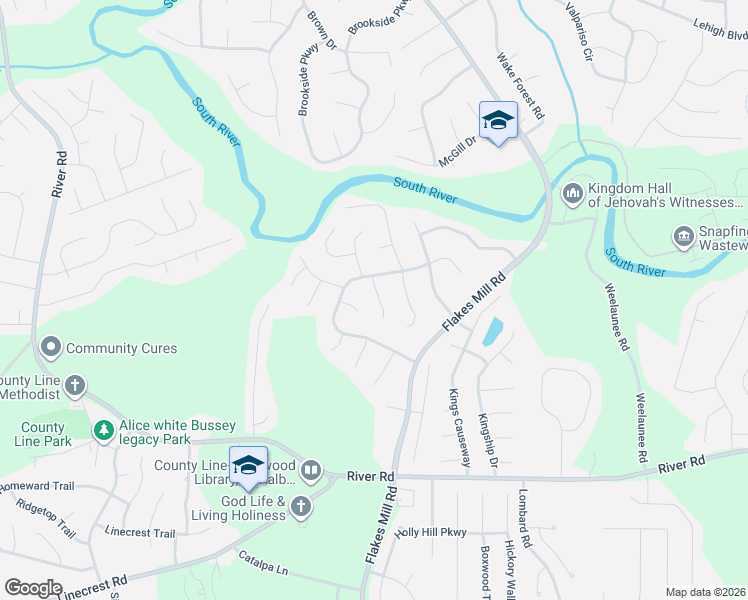 map of restaurants, bars, coffee shops, grocery stores, and more near 4058 Daron Court in Ellenwood