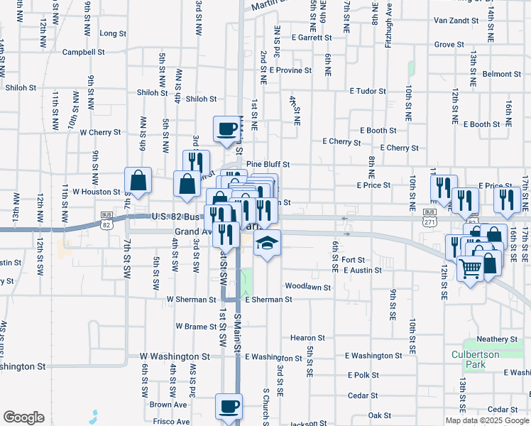 map of restaurants, bars, coffee shops, grocery stores, and more near 7 2nd Street Northeast in Paris