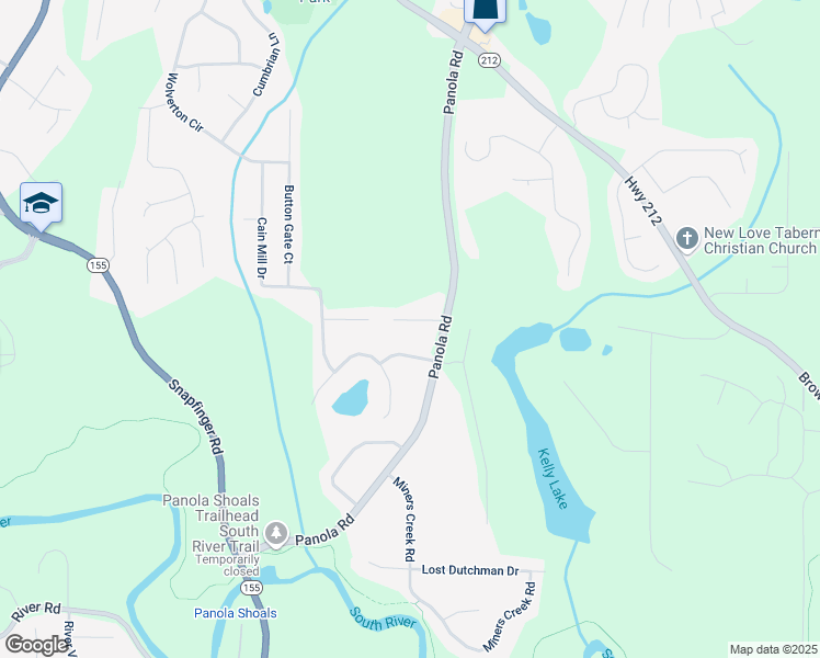 map of restaurants, bars, coffee shops, grocery stores, and more near 5103 Twin Lakes Drive in Stonecrest