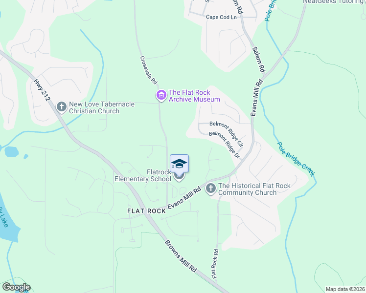 map of restaurants, bars, coffee shops, grocery stores, and more near 4068 Crossvale Road in Stonecrest
