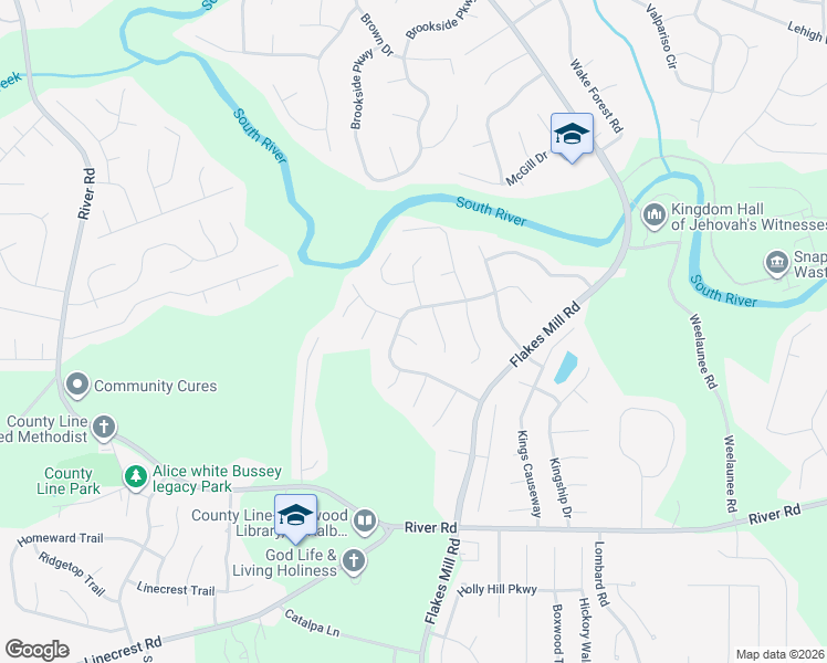 map of restaurants, bars, coffee shops, grocery stores, and more near 4058 Daron Court in Ellenwood
