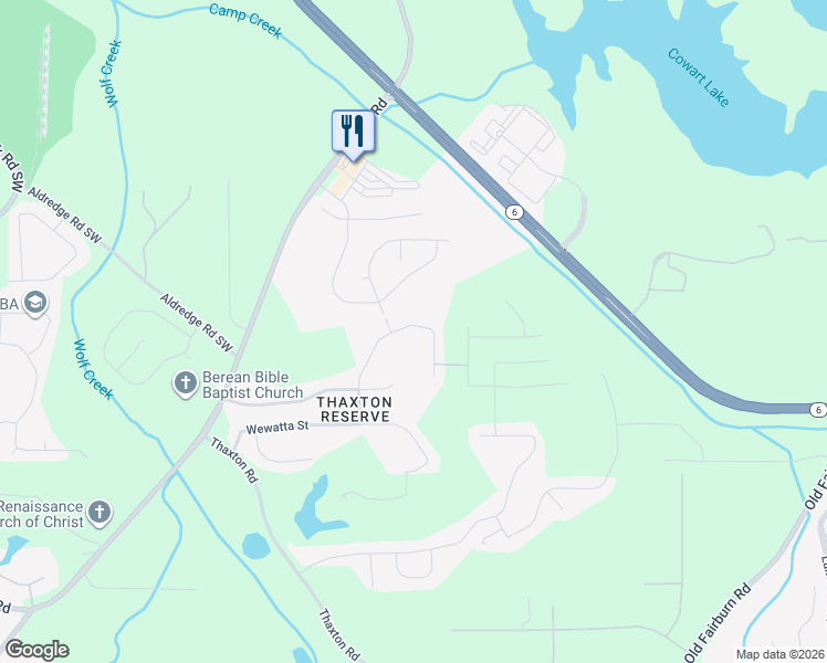 map of restaurants, bars, coffee shops, grocery stores, and more near 3522 Umatilla Lane in Atlanta