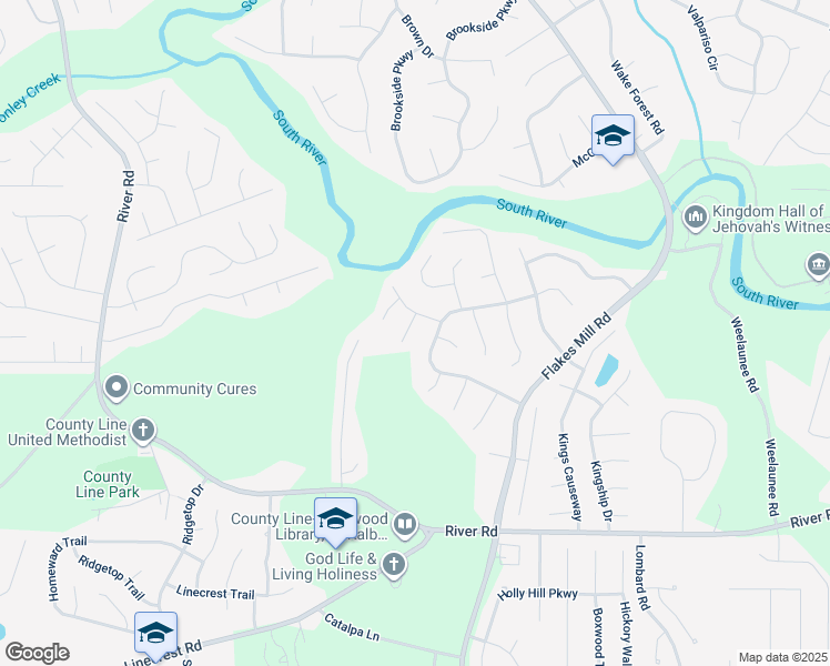 map of restaurants, bars, coffee shops, grocery stores, and more near 3851 Natalie Way in Ellenwood