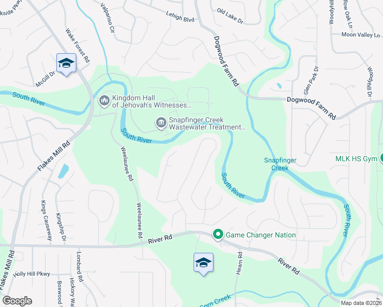 map of restaurants, bars, coffee shops, grocery stores, and more near 4101 English Valley Drive in Ellenwood