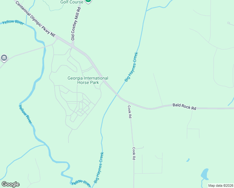 map of restaurants, bars, coffee shops, grocery stores, and more near Costley Mill Road Northeast in Oxford