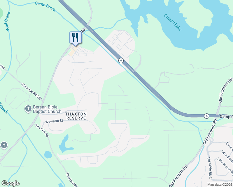 map of restaurants, bars, coffee shops, grocery stores, and more near 3503 Umatilla Lane in Atlanta