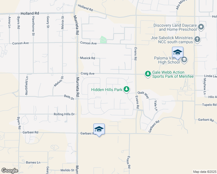 map of restaurants, bars, coffee shops, grocery stores, and more near 31596 Tudor Court in Menifee