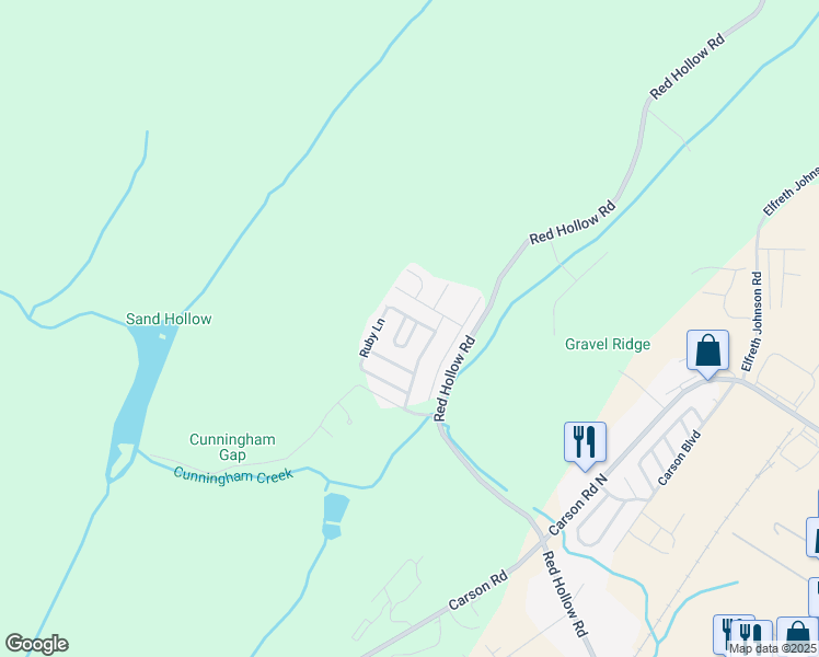 map of restaurants, bars, coffee shops, grocery stores, and more near 68 Hidden Valley Circle in Birmingham