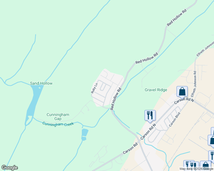 map of restaurants, bars, coffee shops, grocery stores, and more near 68 Hidden Valley Circle in Birmingham