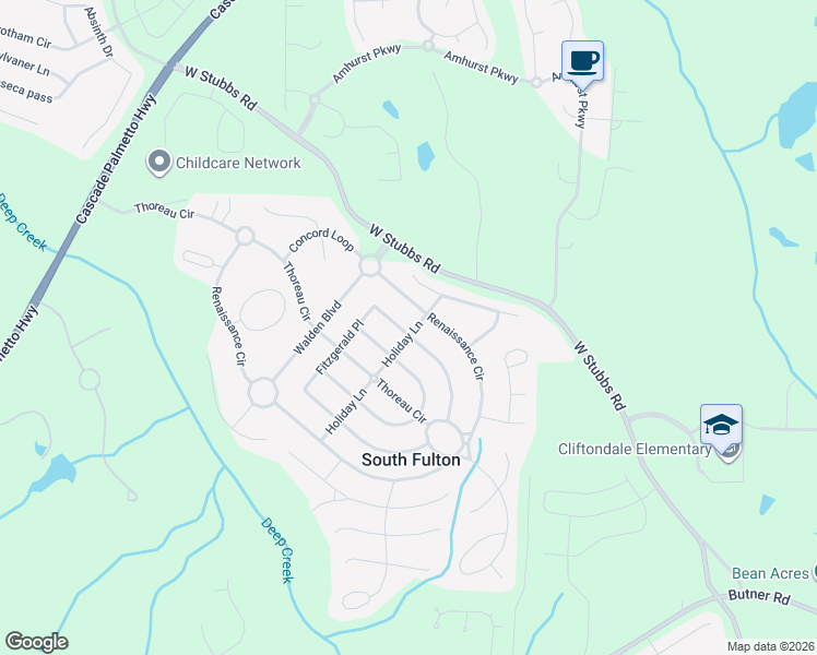 map of restaurants, bars, coffee shops, grocery stores, and more near 505 Fitzgerald Place in Atlanta