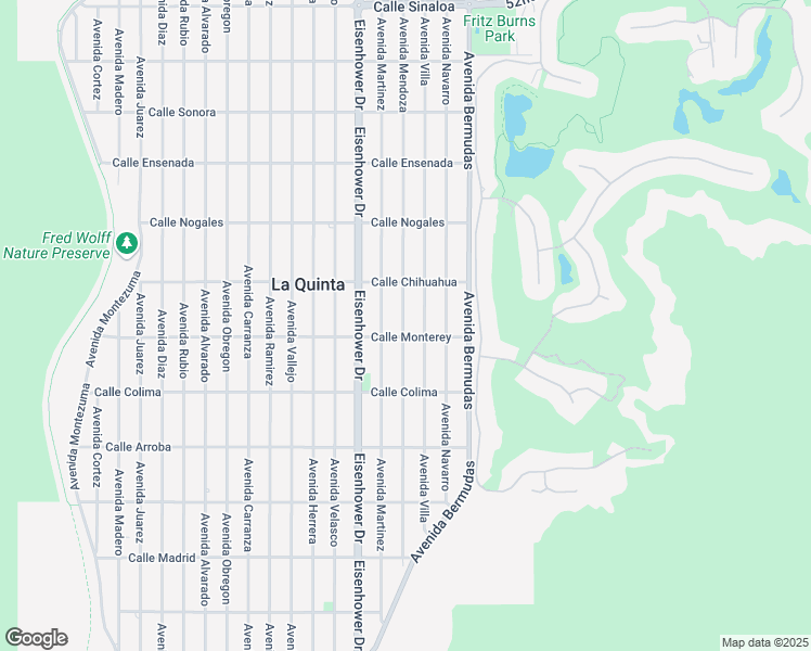 map of restaurants, bars, coffee shops, grocery stores, and more near 53275 Avenue Mendoza in La Quinta