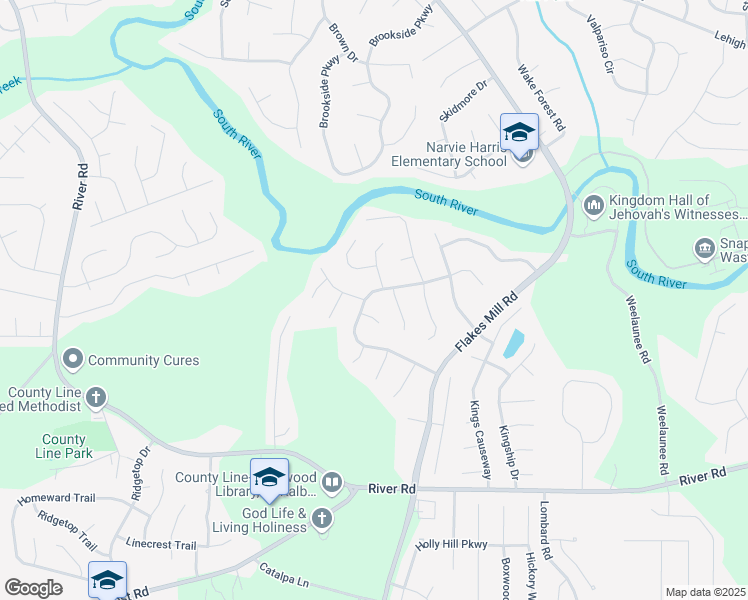 map of restaurants, bars, coffee shops, grocery stores, and more near 3809 Chimney Ridge Court in Ellenwood