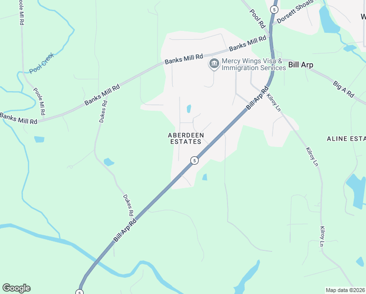 map of restaurants, bars, coffee shops, grocery stores, and more near 5274 Wildwood Lane in Douglasville