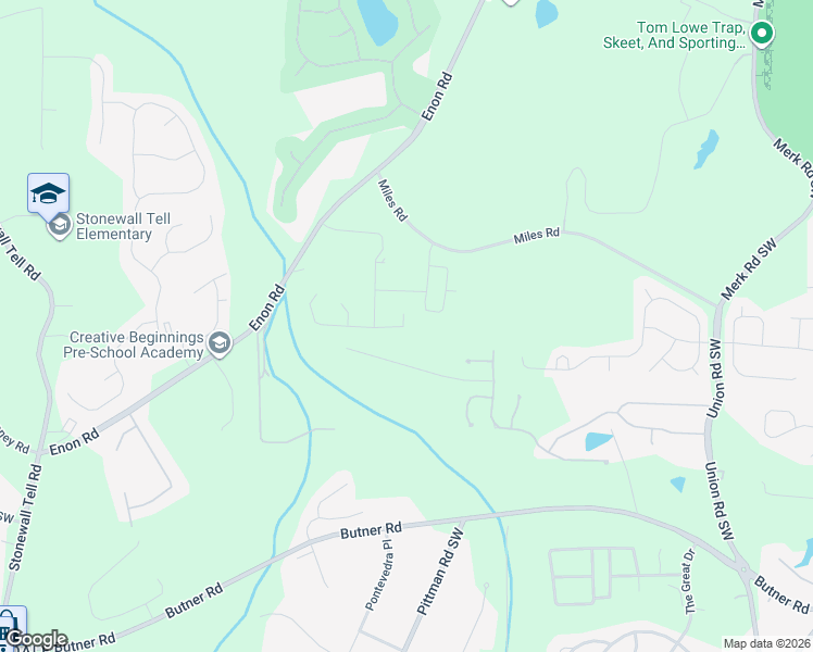 map of restaurants, bars, coffee shops, grocery stores, and more near 5830 Miles Road in College Park