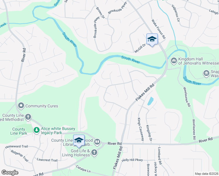 map of restaurants, bars, coffee shops, grocery stores, and more near 4058 Daron Court in Ellenwood