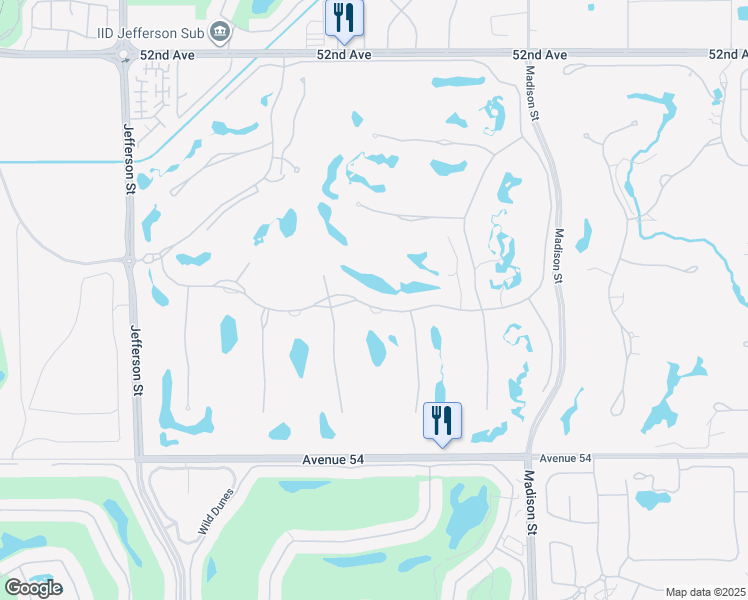 map of restaurants, bars, coffee shops, grocery stores, and more near 80614 Via Pessaro in La Quinta