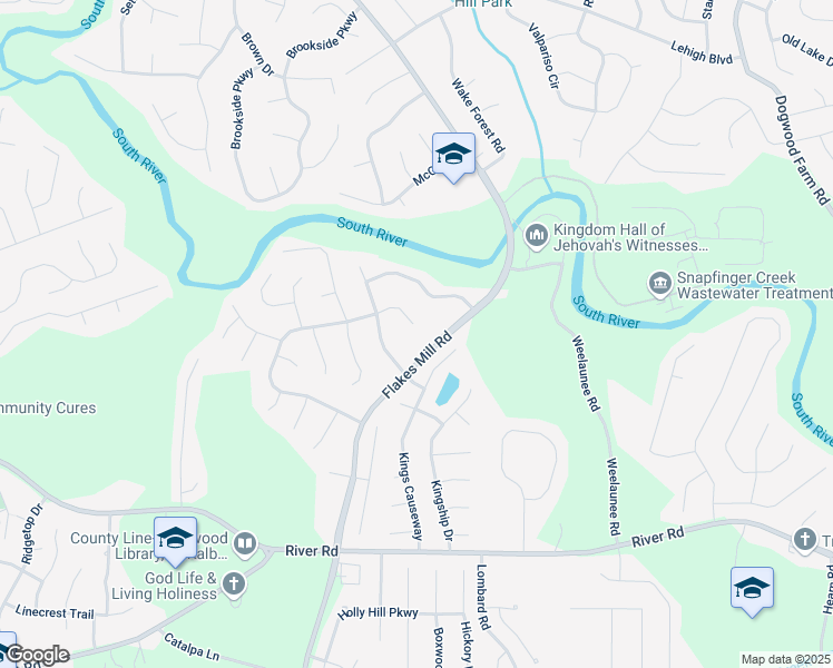 map of restaurants, bars, coffee shops, grocery stores, and more near 3955 Chimney Ridge Court in Ellenwood