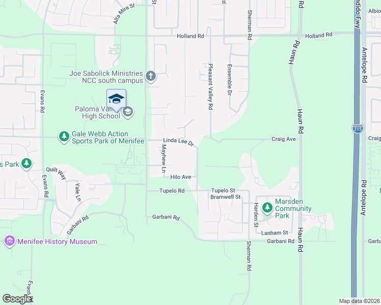 map of restaurants, bars, coffee shops, grocery stores, and more near 31573 Linda Lee Drive in Menifee