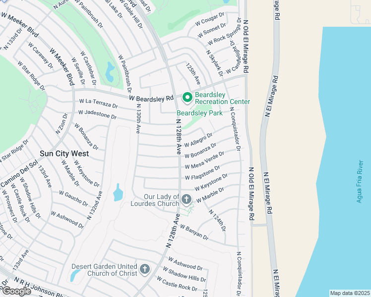 map of restaurants, bars, coffee shops, grocery stores, and more near 12718 West Allegro Drive in Sun City West