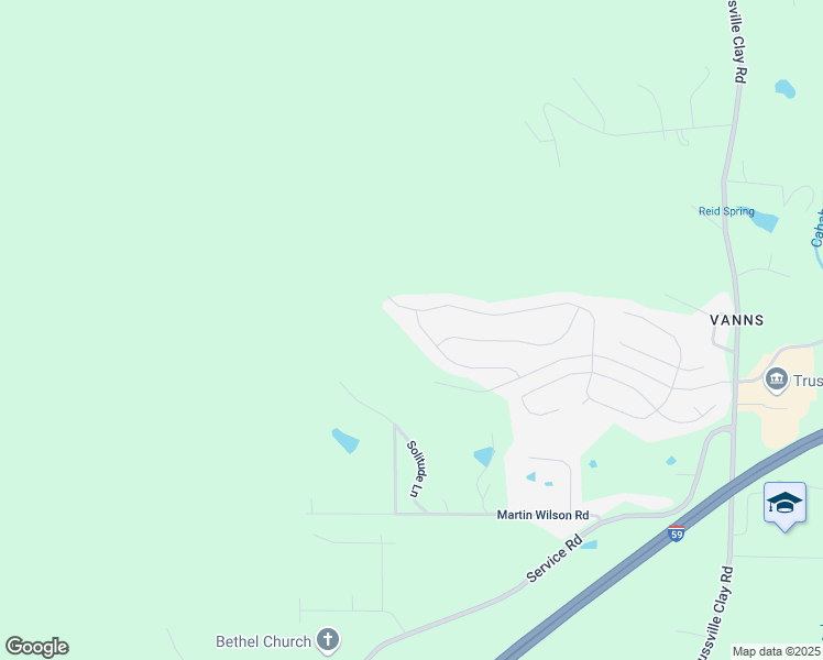map of restaurants, bars, coffee shops, grocery stores, and more near 4251 Solitude Lane in Trussville