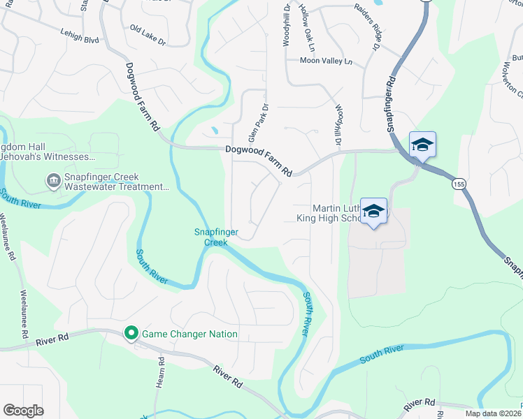 map of restaurants, bars, coffee shops, grocery stores, and more near 4616 Mossey Drive in Lithonia