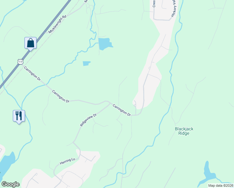 map of restaurants, bars, coffee shops, grocery stores, and more near 5721 Carrington Way in Trussville