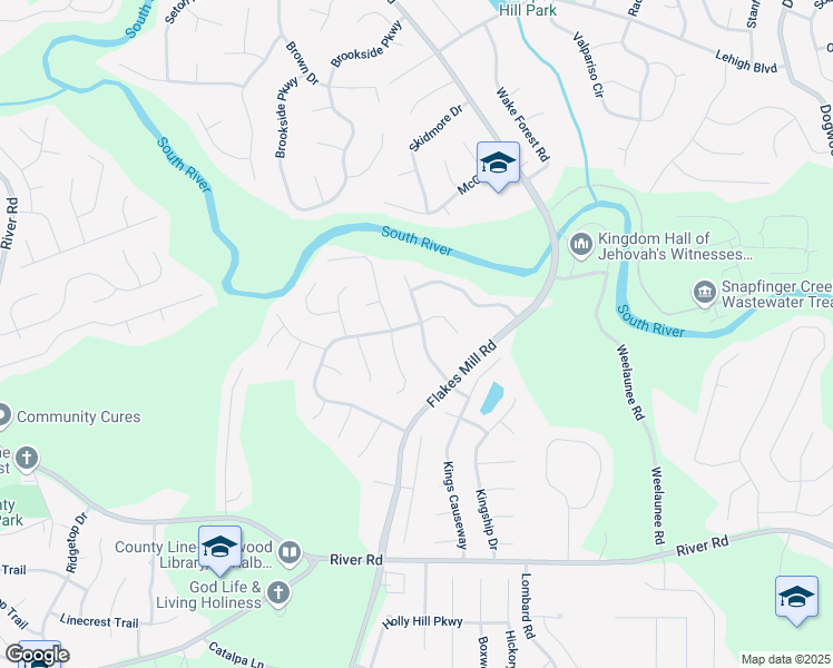 map of restaurants, bars, coffee shops, grocery stores, and more near 4055 Chimney Ridge Way in Ellenwood