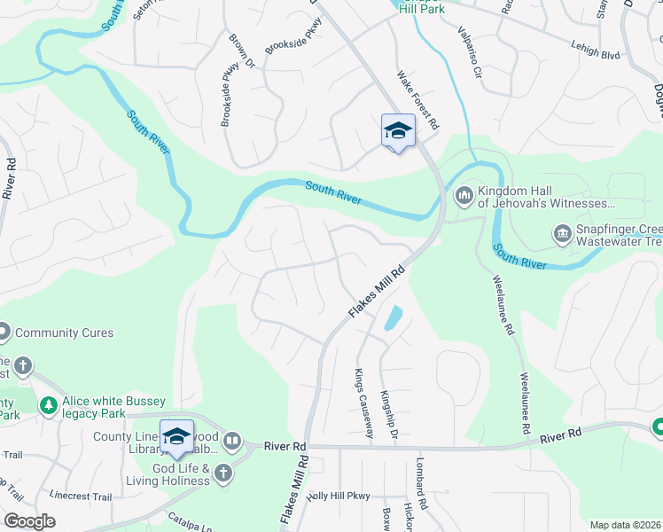map of restaurants, bars, coffee shops, grocery stores, and more near 4044 Chimney Ridge Way in Ellenwood