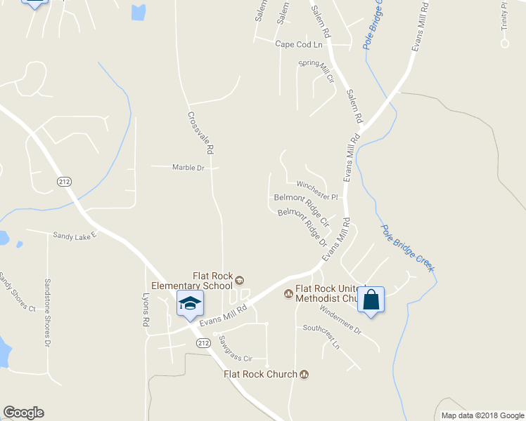 map of restaurants, bars, coffee shops, grocery stores, and more near 3943 Belmont Ridge Drive in Lithonia