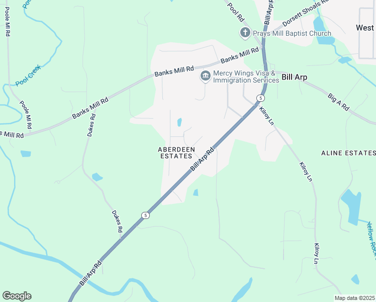 map of restaurants, bars, coffee shops, grocery stores, and more near 5250 Hollyhock Road in Douglasville