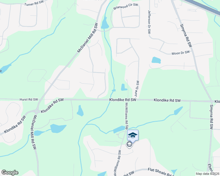 map of restaurants, bars, coffee shops, grocery stores, and more near 811 Cambridge Creek Drive Southwest in Conyers