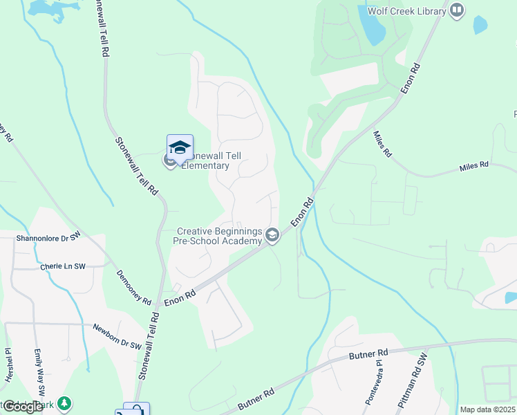 map of restaurants, bars, coffee shops, grocery stores, and more near 6081 Glencedar Lane in Atlanta