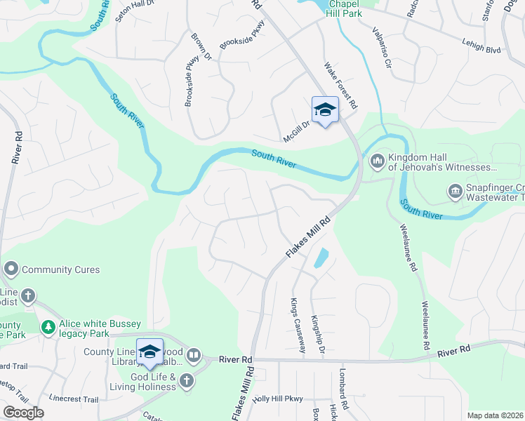 map of restaurants, bars, coffee shops, grocery stores, and more near 4029 Day Trail North in Ellenwood