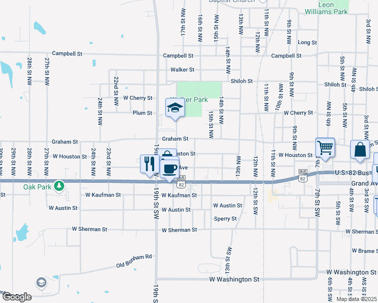 map of restaurants, bars, coffee shops, grocery stores, and more near 1720 West Houston Street in Paris