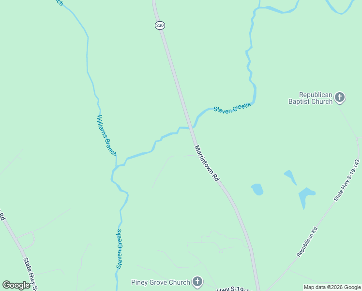 map of restaurants, bars, coffee shops, grocery stores, and more near 2 Horn Creek West in Edgefield