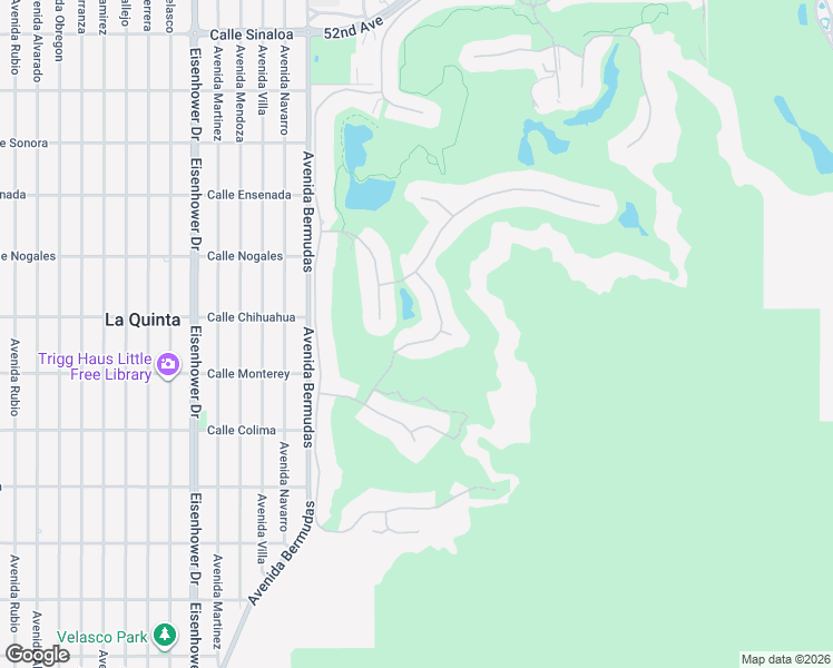 map of restaurants, bars, coffee shops, grocery stores, and more near 53000 La Trobe Lane in La Quinta