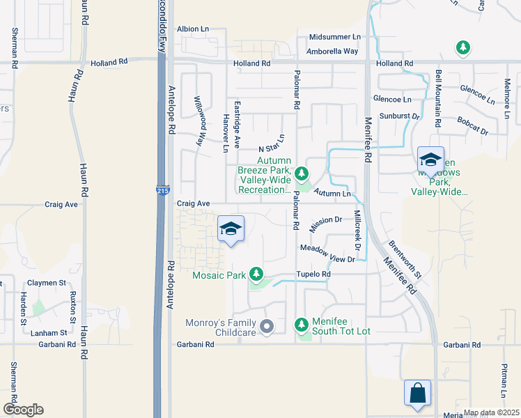 map of restaurants, bars, coffee shops, grocery stores, and more near 28370 Coral Dune Drive in Menifee