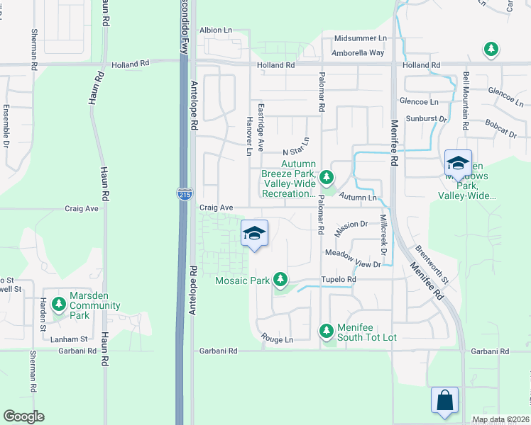 map of restaurants, bars, coffee shops, grocery stores, and more near 28300 Coral Dune Drive in Menifee