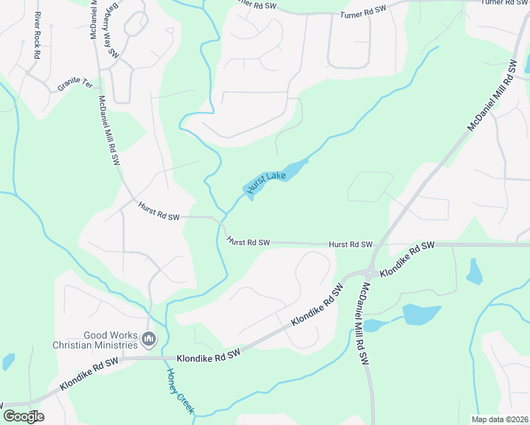 map of restaurants, bars, coffee shops, grocery stores, and more near 2923 Hurst Road Southwest in Conyers