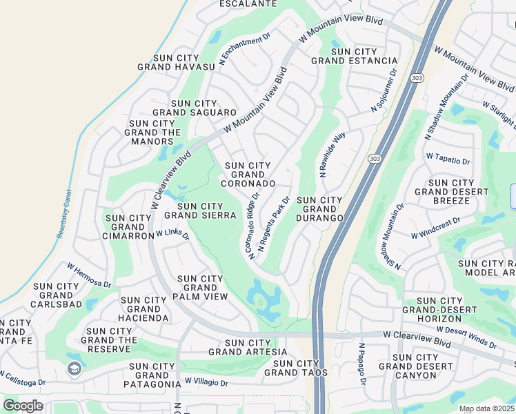 map of restaurants, bars, coffee shops, grocery stores, and more near 19630 North Wessex Drive in Surprise
