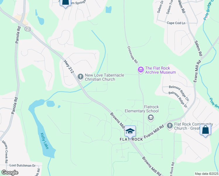 map of restaurants, bars, coffee shops, grocery stores, and more near 3932 East Saddle Ridge Drive in Stonecrest