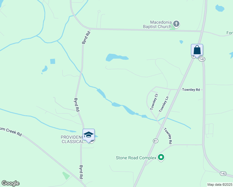 map of restaurants, bars, coffee shops, grocery stores, and more near 2500 Hard Rock Road in Oxford