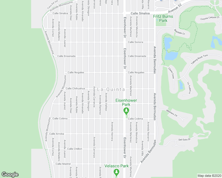 map of restaurants, bars, coffee shops, grocery stores, and more near  in La Quinta
