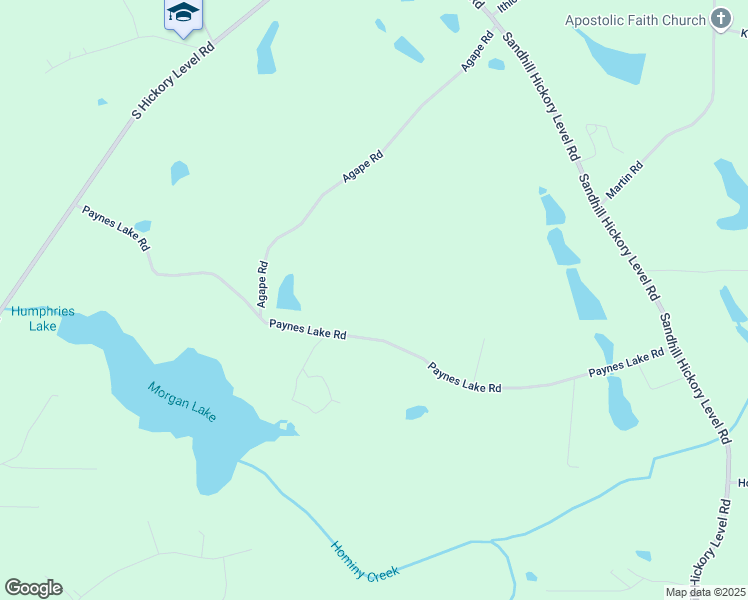 map of restaurants, bars, coffee shops, grocery stores, and more near 415 Paynes Lake Road in Carrollton