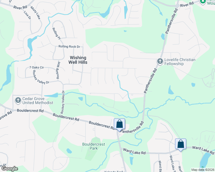 map of restaurants, bars, coffee shops, grocery stores, and more near 4003 Ambrose Way in Ellenwood