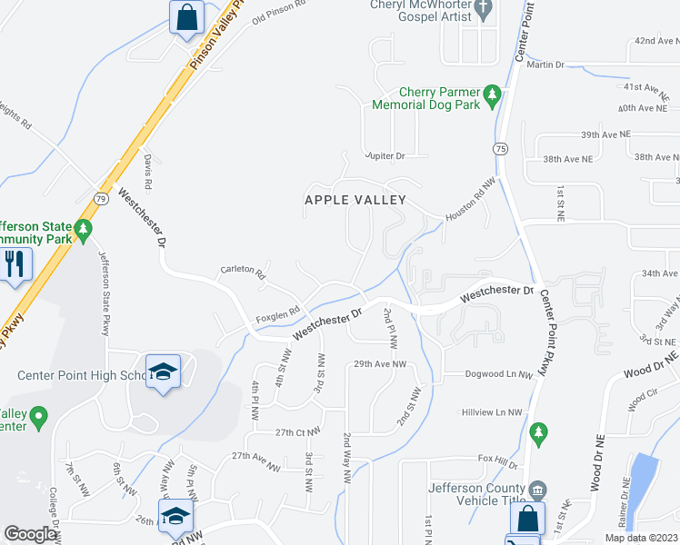 map of restaurants, bars, coffee shops, grocery stores, and more near 248 Foxglen Road in Birmingham