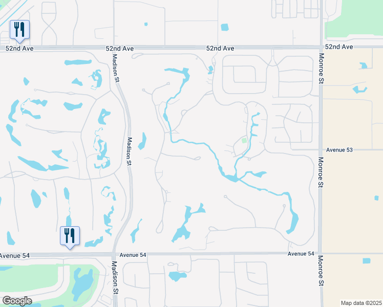 map of restaurants, bars, coffee shops, grocery stores, and more near 81370 Peary Place in La Quinta