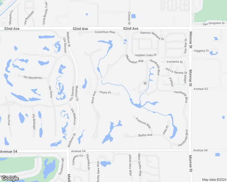 map of restaurants, bars, coffee shops, grocery stores, and more near 81370 Peary Place in La Quinta