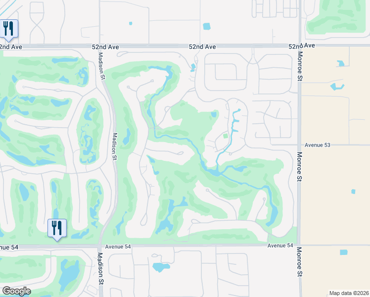 map of restaurants, bars, coffee shops, grocery stores, and more near 81422 Peary Place in La Quinta